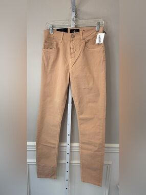 NWT 7 For All Mankind Adrien Slim Tapered Chino Pants Tan Waist 29